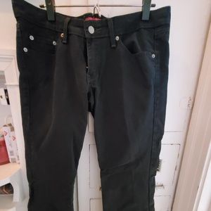 Levi's Too Superlow Boot Cut Black Jean #524 - 11M